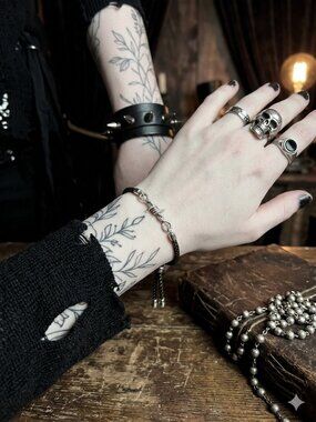 Designs by Forte Barbed Wire Adjustable Bracelet - Gothic Boho Edge